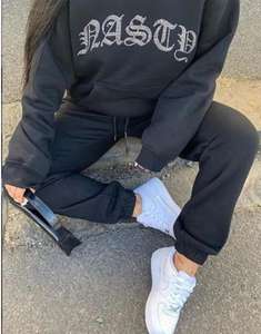 Fabricant Survêtement décontracté Sweats à capuche personnalisés avec logo Sweatshirts à capuche avec strass Ensemble unisexe - Product Image 6