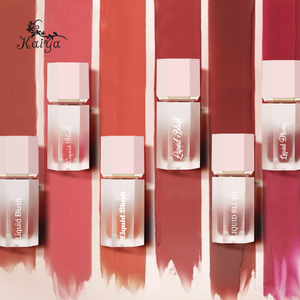 Fard à joues liquide teinté rouge rose mat à l'éclat rosée, <span class=keywords><strong>crème</strong></span> hydratante mélangeable, maquillage pour le visage transparent, marque privée - Product Image 3