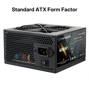 TF.SKYWINDINL 600W PC PSU ชุดจ่ายไฟสีดำสำหรับเล่นเกม 24 พิน 12V ATX แหล่งจ่ายไฟเดสก์ท็อป - Product Image 2