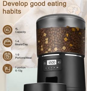 Distributeur automatique intelligent de nourriture pour animaux de compagnie avec contrôle à distance Wi-Fi, distribution quantitative programmée, grande capacité, pour chiens et chats - Product Image 6