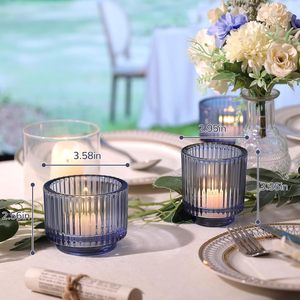 Portavelas, Faroles y Frascos de Vidrio Hechos a Mano en <span class=keywords><strong>Colores</strong></span> Personalizados al por Mayor para Decoración de Fiestas de Navidad, Cumpleaños y Pascua - Product Image 3