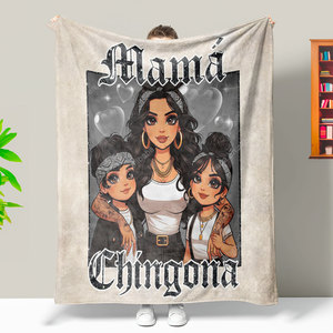 Productos populares 2024 tendencia diseño personalizado Mama Chingona Chicana Te Lo <span class=keywords><strong>Digo</strong></span> Por Tu Bien Boho manta de tiro suave - Product Image 5