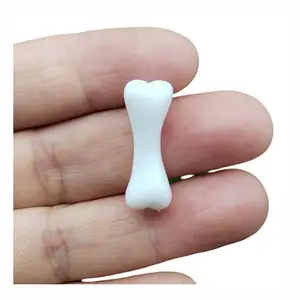 Wholesale 500g/Bag 25MM Miniature Dollhouse Dog Bone Acrylic Statue Figurines Ornaments For Scrapbooking Jewelry Making Supplier