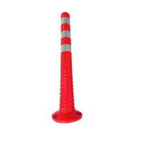 Poteau de signalisation routière flexible de haute qualité 750 mm, poteau de signalisation routière, poteau souple en plastique PU réfléchissant de qualité ingénieur