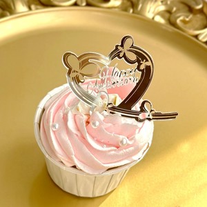 Decoración acrílica para cupcakes con diseño de miel y dulzura, corazón y mariposa, adorno para pastel de feliz aniversario, cumpleaños, San Valentín. - Product Image 2