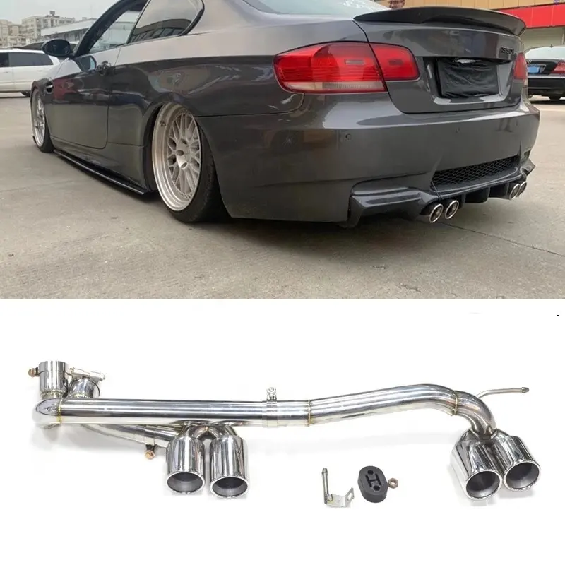 SYPESE90エキゾーストパイプbmw3シリーズ用05-12E46 E92 E93 320i 325i 328330エキゾーストチップマフラーチップ交換M3M4バンパー