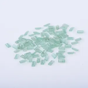 High Quality Rectangle Shape Natural Flat Bottom Cabochon Green Aventurine Loose Gemstone For Making Jewelry