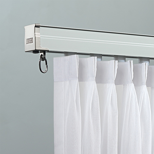 Bán Buôn Tùy Chỉnh Hiện Đại Nhôm Rèm Theo Dõi Bendable 5M Màu Đen Đa Chức Năng Đường Sắt Cho Cửa Sổ - Product Image 3