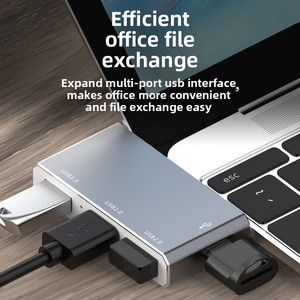 Typ C 4-in-1-Erweiterungsdock USB-Mobiltelefon <span class=keywords><strong>Computer</strong></span> 3.0 Splitter Hub Multifunktions-3. 0-USB-Extender mit Kartenlesern - Product Image 4