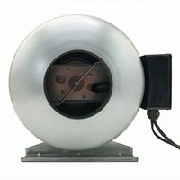 Ventilateur encastré EC 100-230V, moteur, boîtier métallique, roue en plastique, silencieux, haute efficacité, ventilation de pièce, hydroponie