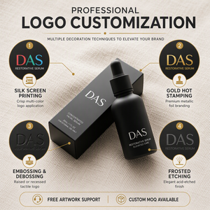 Flacone Contagocce in Vetro Nero Personalizzato 15ml 30ml 50ml 100ml, Confezione Vuota per Cosmetici con Tappo Contagocce per Oli Essenziali - Product Image 4