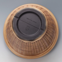 Pots de fleurs empilables en plastique imitation rotin avec trou de drainage, style traditionnel chinois et méditerranéen, écologiques, pour l'extérieur, gain de place