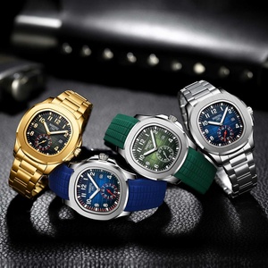 นาฬิกาควอตซ์หรูหราสำหรับผู้ชาย ตัวเรือนโลหะผสม สายซิลิโคน หน้าปัดอนาล็อก แสดงวันที่ ขนาด 42 มม. ตัวเรือนทรงเหลี่ยม กันน้ำ 3BAR เรืองแสง - Product Image 5