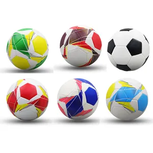 Tuğla ve taş desen eğitim futbol boyutu 5 PVC makinesi dikili şişme öğrenci rekabet topu