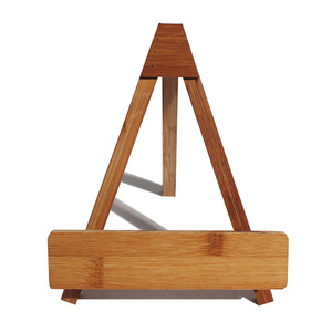 Soporte triangular de bambú para exhibir pasteles de Pu Erh, decoración del hogar, estante de madera maciza hecho a mano, duradero - Product Image 5