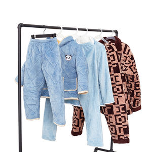 Banyak Digunakan Kualitas Unggul Set Wanita 2 Piece Wanita Digunakan Kasual Peregangan Nyaman Piyama Keluarga Bekas Kain Katun - Product Image 6