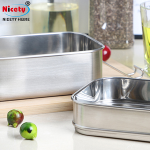 Nicety Hot Sale Custom Stainless Steel Lunch <strong>Box</strong> Portable Bento square 2 Layers Lunch <strong>Box</strong> <strong>Waterproof</strong> <strong>Storage</strong> <strong>Box</strong> for School - Product Image 4