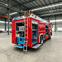 Camion de pompiers HOWO 6 tonnes, châssis 4x2, réservoir grande capacité, pompe haute pression, système de lutte contre l'incendie intégré, sauvetage d'urgence