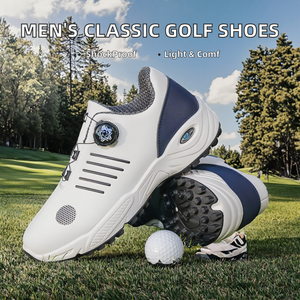 Chaussures de golf classiques pour hommes, légères, respirantes, confortables, à crampons, tendance mode printemps-été, baskets de sport décontractées - Product Image 2
