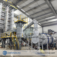 Ligne de production de mortier sec au charbon de bois CORINMAC avec machine de criblage pour carreaux de céramique et machine à adhésif pour mortier haute température