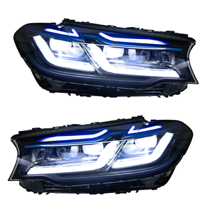 Para <span class=keywords><strong>BMW</strong></span> Serie 5 G30 G38 2017-2020, Faros Delanteros LED Láser con Aspecto de M5 Competition, Plug and Play, Sin Cambio de Parachoques, Lámpara Delantera - Product Image 1