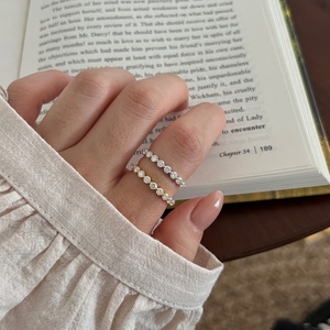 Nouvelle Arrivée Dylam - Bague de Mariage Quotidienne en Argent S925 Plaqué Or Rhodium 18K avec Pierres Moissanite D VVS1 de Forme Ronde - Product Image 6