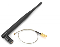 Antenne Omnidirectionnelle 868 MHz 5 dBi pour Routeur, Type Rubber Duck LoRa/Lorawan, Connecteur Mâle, Conception Pliée 210 mm, VSWR 1.5, Puissance 50W