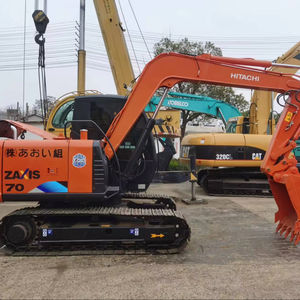 Excavadora pequeña usada de la marca japonesa Hitachi Zx70 de 7 toneladas, excavadora mini de segunda mano Hitachi Zx60 Zx70 de 6 y 7 toneladas. - Product Image 1