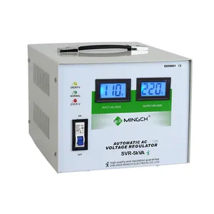 Servo motor monofásico, servo motor avr 6000va automático 5000w 6000w regulador de tensão estabilizador 220v 6kw para computador do forno