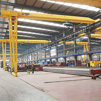 Grue semi-portique à double poutre à fréquence variable, usage intérieur/extérieur, pour usine de pierre