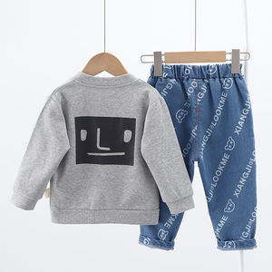 Conjunto de Ropa Casual de Otoño para Bebés, Estilo Nuevo, Trajes para Niños, Conjuntos de Pantalones de Mezclilla para Niños de China - Product Image 2