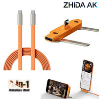 Nouveau support de téléphone 240W avec câble de données USB-C et adaptateur de charge rapide PD, kit de câbles USB-C pour téléphone