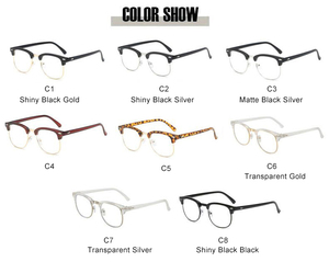 Kính Máy Tính Chống Ánh Sáng Xanh SKYWAY 3016, Gọng Kính Nửa Gọng Kính Thời Trang Cổ Điển Bán Chạy Có Đinh Tán - Product Image 2