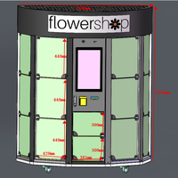 Distributeur automatique de fleurs Haloo avec humidificateur et système de refroidissement de 2 à 4 degrés – Idéal pour les fleurs
