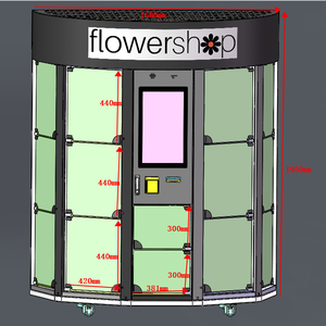 Distributeur automatique de fleurs Haloo avec humidificateur et système de refroidissement de 2 à 4 degrés – Idéal pour les fleurs - Product Image 3