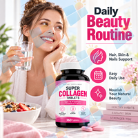 Comprimés de collagène de marque privée types I et III avec vitamine C et biotine pour la santé des cheveux, de la peau et des ongles – Fabricant OEM/ODM, fournisseur en gros