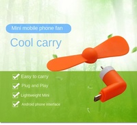 Mini-ventilateur USB créatif pour téléphone portable, type C, Android, Apple, portable, silencieux, avec batterie intégrée, pour voiture