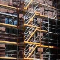 Plateformes d'échafaudage mobiles pliantes en treillis d'aluminium avec système Ringlock pour la construction