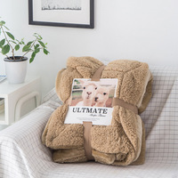 Couvertures de couchage en polaire de couverture sherpa de haute qualité pour l'hiver couverture sherpa de luxe