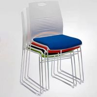 Chaises de conférence simples, durables, modernes, chaises de bureau commerciales empilables, chaises de salle de réunion pour visiteurs