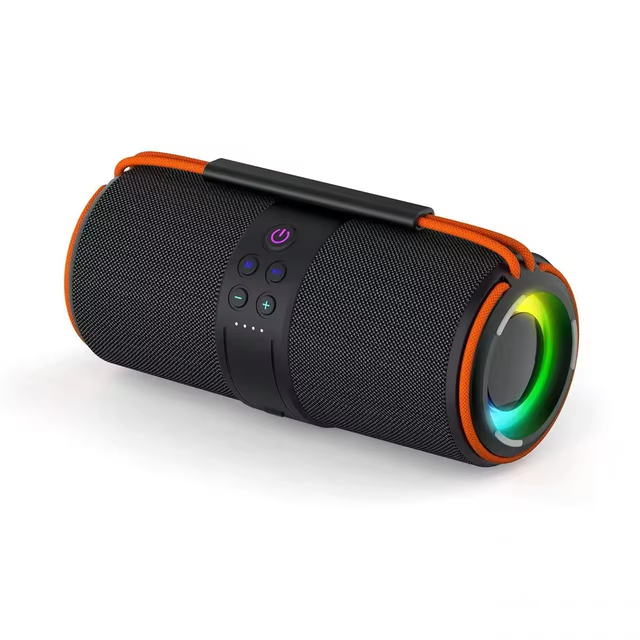 Outdoor Portable Bluetooth Speaker Wireless Loudspeaker HiFi Stereo Sound Colorful LED Light Heavy Bass Music Speaker for Party