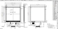 Pantalla LCD TFT IPS de 4 Pulgadas 480x480 con Interfaz RGB 3SPI, Brillo de 420 Nits y Panel Táctil para Aplicaciones Inteligentes HMI