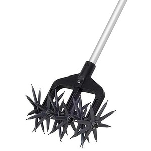 Cultivateur rotatif avec dents détachables, manche court, outil de scarification du sol 2 en 1 amovible, scarificateur ventilé, motoculteur - Product Image 5
