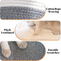 Panier pour animaux de compagnie en corde de coton tissée à la main, de haute qualité, au meilleur prix, écologique, pour le repos des chats, avec logo personnalisé
