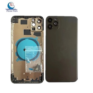 10 coques arrière complètes pour <span class=keywords><strong>iphone</strong></span> <span class=keywords><strong>11</strong></span> Pro/Max, boîtier arrière en verre avec châssis, pour <span class=keywords><strong>batterie</strong></span>, pièces détachées - Product Image 1