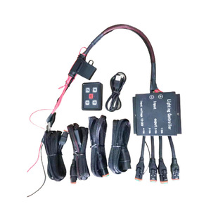 Four Way <b>Remote</b> Control <b>Switch</b> 12V DC 20A RF 433MHz For Offroad Car LED <b>Lights</b> Pickup Truck Modification - Product Image 1