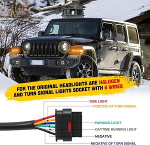 Luces LED con Marcador Lateral de Repuesto para Modelos Sahara, <span class=keywords><strong>Rubicon</strong></span>, High Altitude 2018-<span class=keywords><strong>2022</strong></span> - Product Image 5