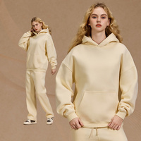 Sweat à capuche ample sur mesure haut de gamme pour homme, couleur unie, ensemble en polaire et épaissi, sweat à capuche imprimé décontracté pour femme