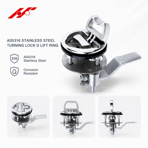 Anneau de levage en D en acier inoxydable AISI316 de marque HF, quincaillerie marine, accessoires pour bateaux - Product Image 2