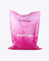 Boutique de vêtements réutilisables et écologiques emballage de sacs en plastique à poignée découpée sac à provisions personnalisé de marque pour supermarché
